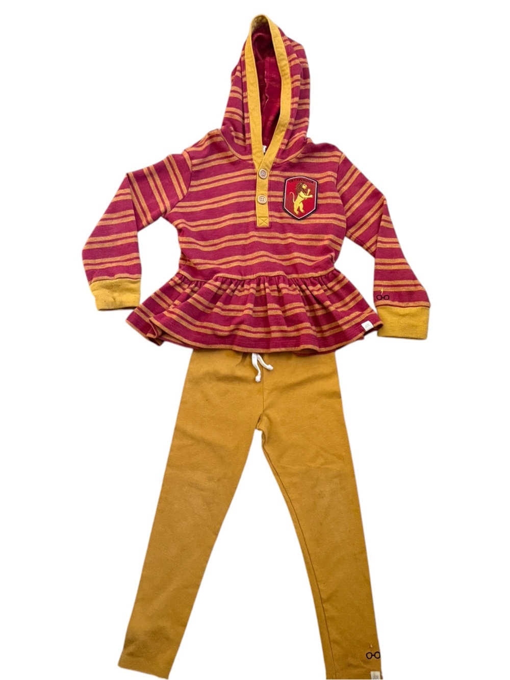 Little Road Co. Harry Potter Gryfindor Peplum Top with matching leggings